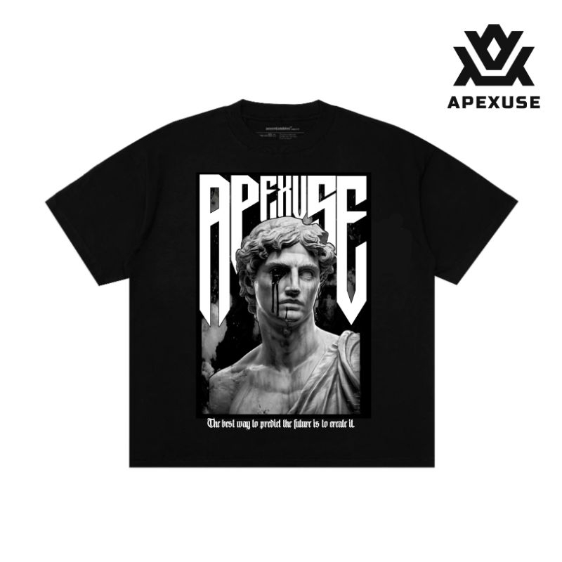 APEXUSE - T-shirt oversize boxy fit god crazy