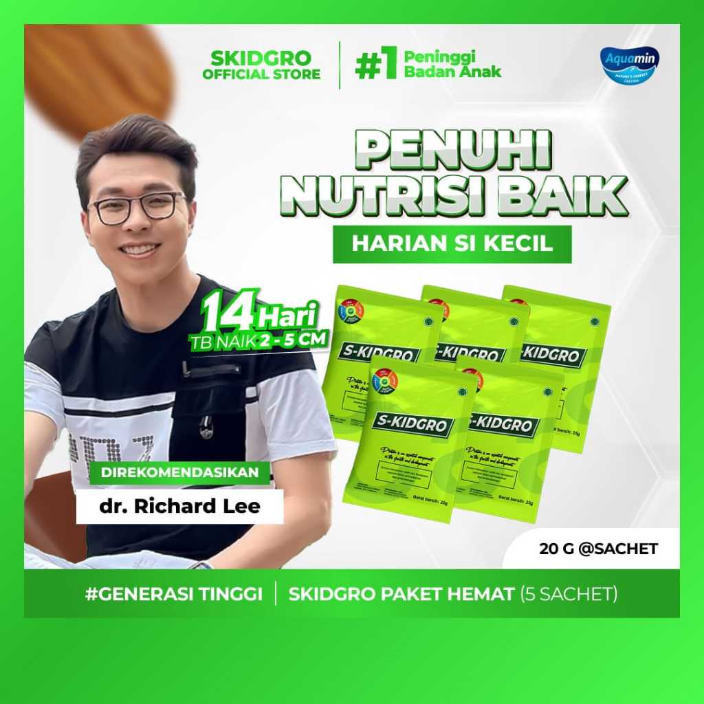 

S-KIDGRO - Susu Peninggi Badan Terbaik Untuk Anak - 5 SACHET