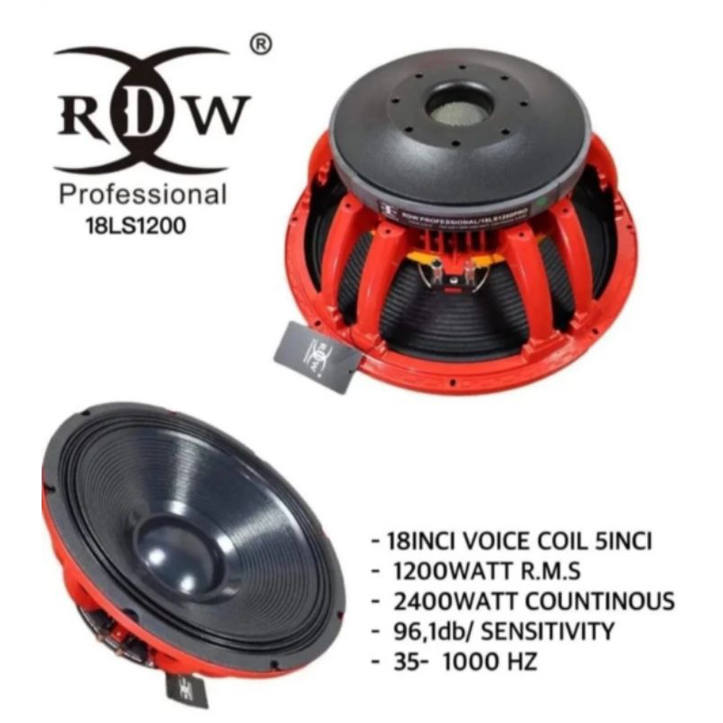 SPEAKER 18 inch RDW 18LS1200 pro