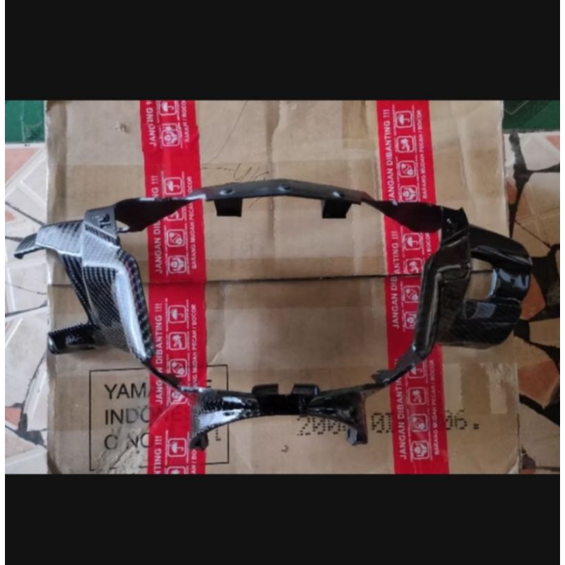 cover kaper batok kepala depan carbon kevlar ori jupiter mx king 150 v1 2pv