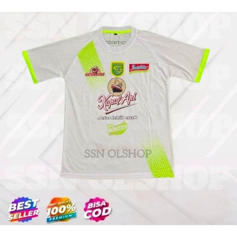 Jersey Persebaya Surabaya Terbaru Away  (Putih) Baju Bola Persebaya terbaru 2024.2025