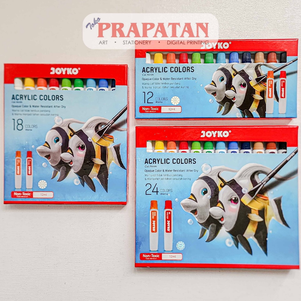 

ART E3F5 Cat Akrilik Set Joyko 12ml Joyko Acrylic Set