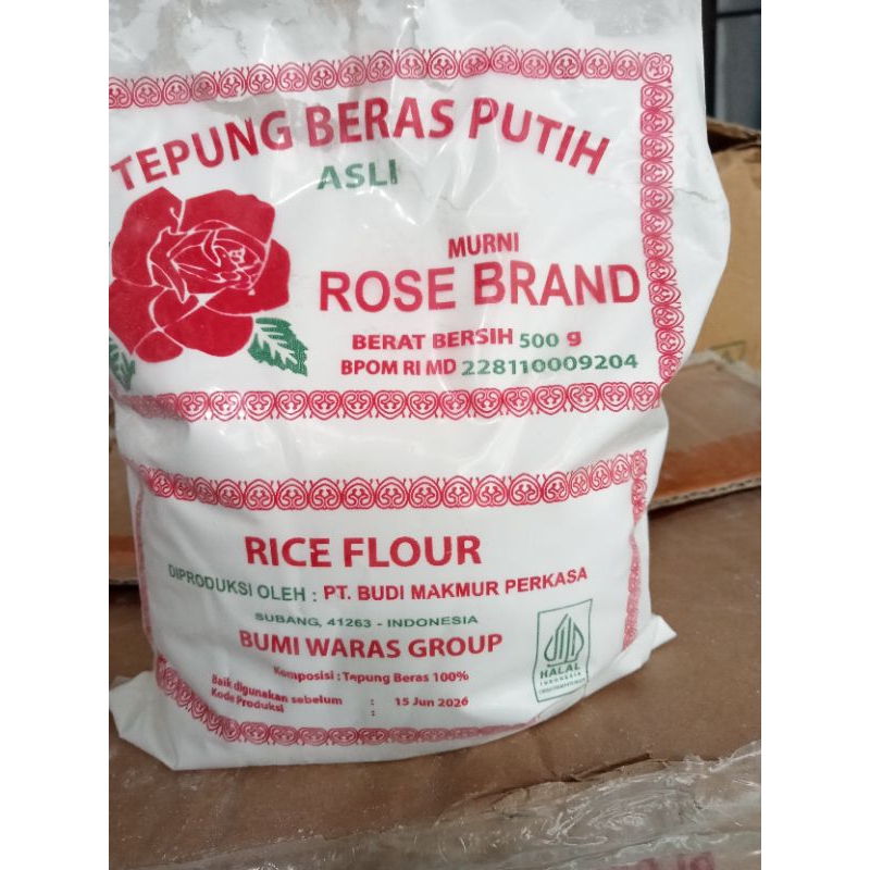 

tepung beras ROSE BRAND.kemasan 500 gram