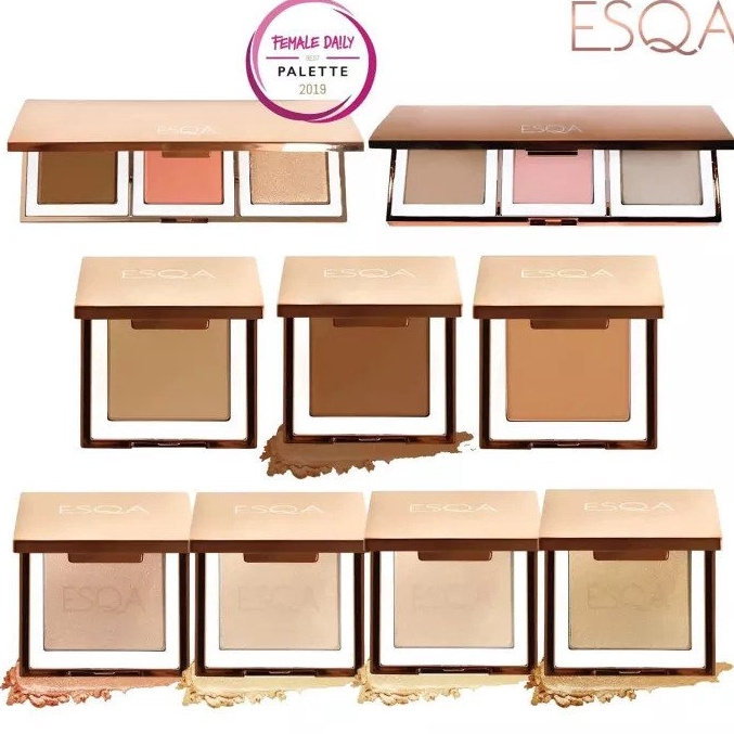 Baru Update ESQA Trio Goddess Cheek Palette ESQA Goddess Cheek Palette ESQA Cheek Palette ESQA Palet