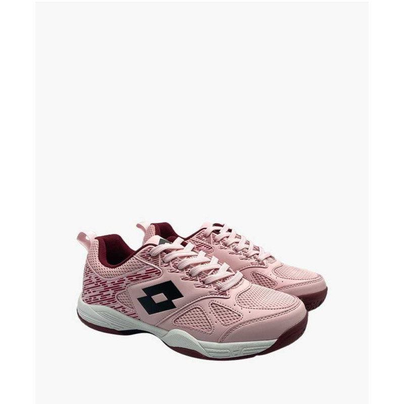 Sepatu Badminton Tennis Wanita Lotto Original Lob Women's Shoes Pink