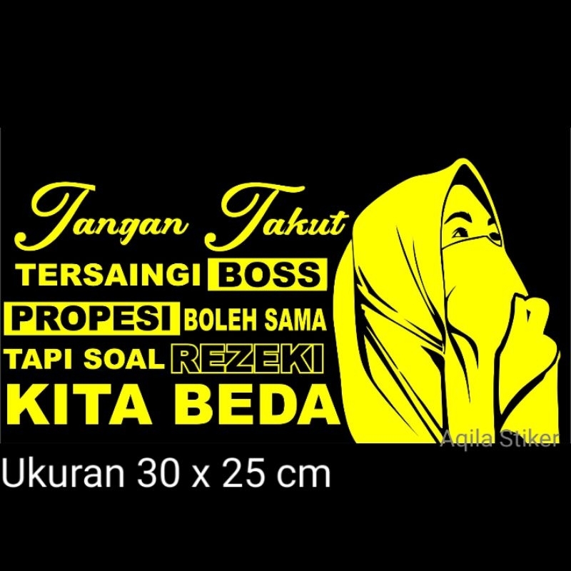 New Cod Stiker motivasi Hologram Kata Kata Stiker Pikup Truk mobil