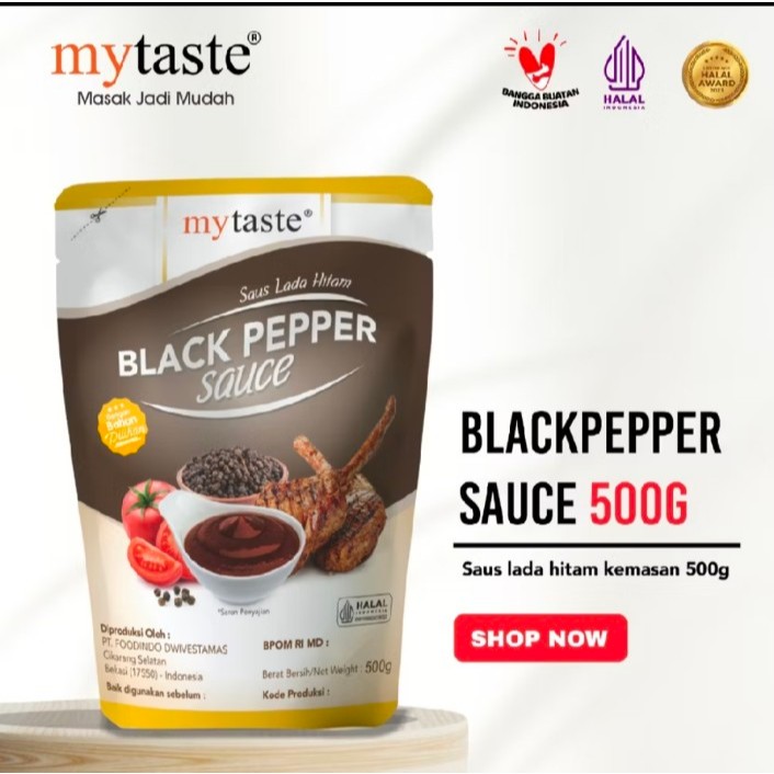 

My Taste Blackpepper Sauce / saus lada hitam 500 Gram
