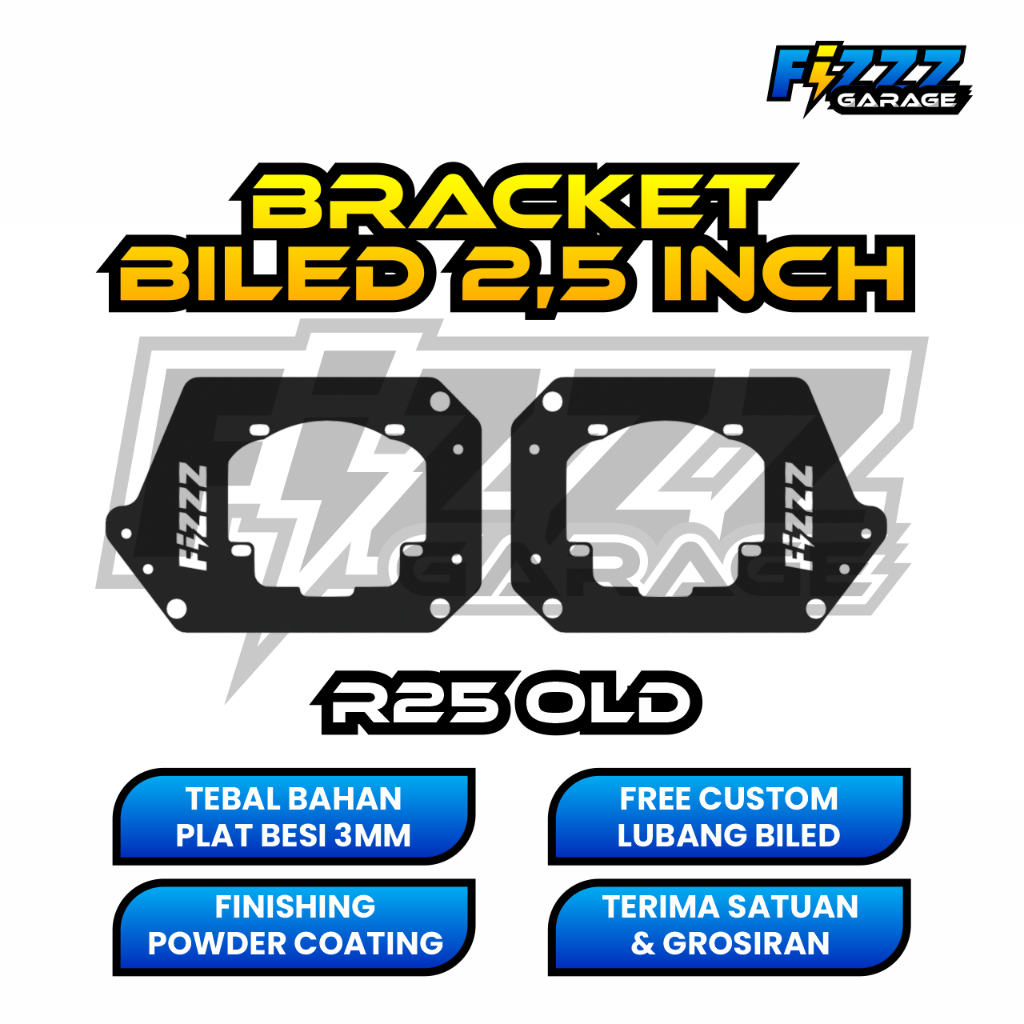 BRACKET BREKET LAMPU BILED CUSTOM R25 OLD