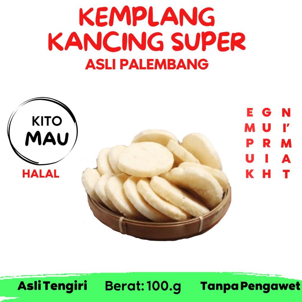 

KEMPLANG KANCING SUPER 100.G ASLI IKAN TENGIRI