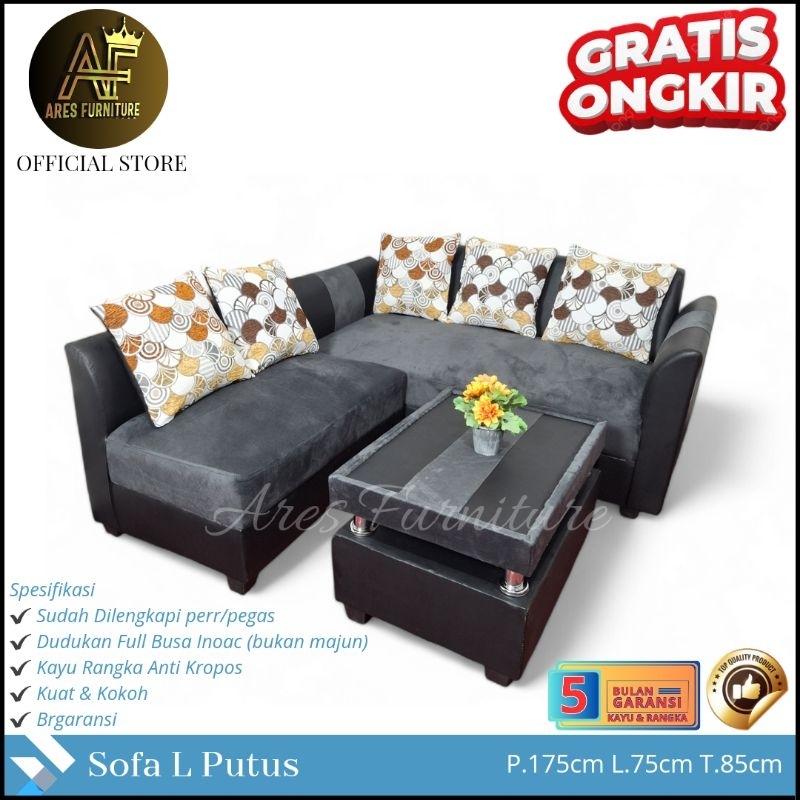 Sofa L putus / Sofa sudut /Kursi tamu minimalis Termurah Pekalongan Pemalang Tegal Batang