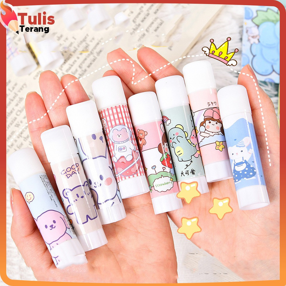 

Lem Stik Batang Putar Karakter Lucu Perlengkapan Sekolah Kantor / Lem Glue Stick Perekat Kertas Padat Motif Lucu Tulis Terang A88