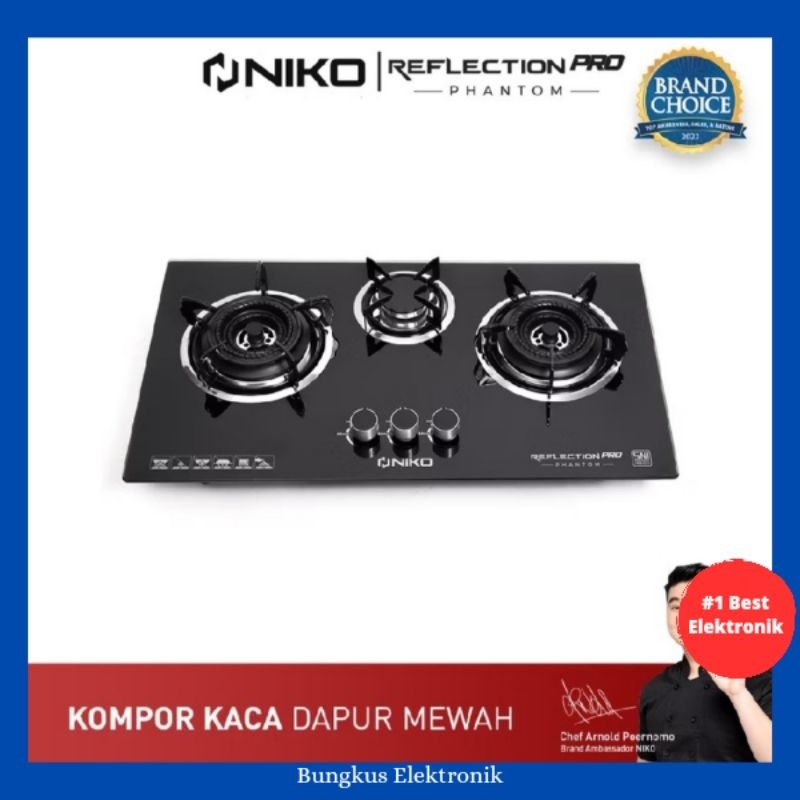 KOMPOR TANAM NIKO 3 TUNGKU KACA - NIKO REFLECTION PRO PHANTOM