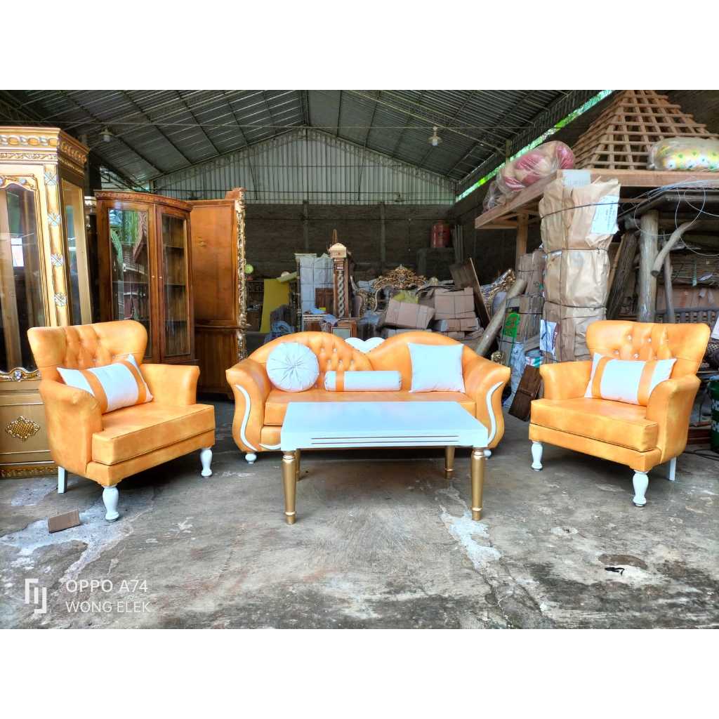 SET SOFA WINGCHAIR SKANDINAVIA | SOFA MINIMALIS EROPA KLASIK MEWAH ELEGANT BUSA PREMIUM | SET SOFA