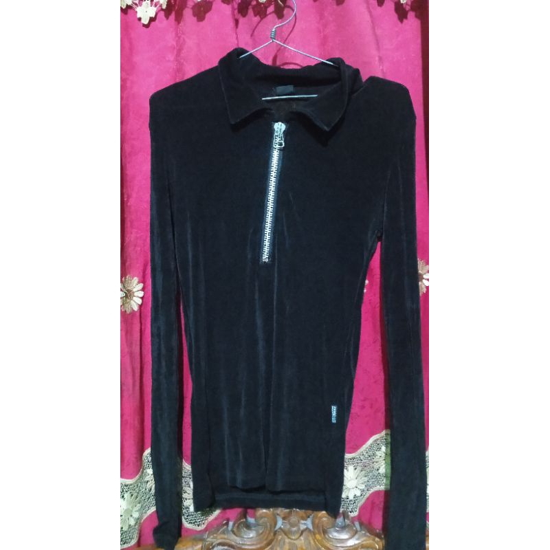 preloved atasan wanita stretch bludru