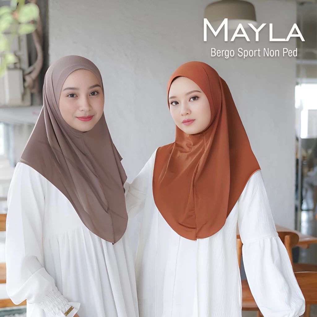 BERGO DAISY// BERGO HAMIDAH POLOS NON PET//BERGO JERSEY //HIJAB INSTAN TANPA NON PET || HIJAB BERGO 