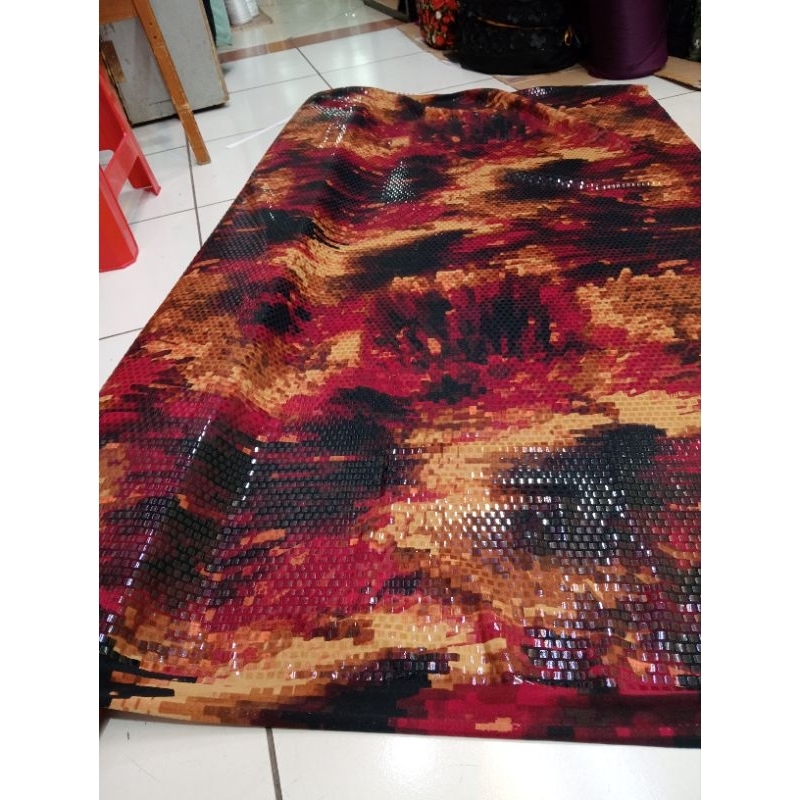 Kain/Bahan sequin spandek gradasi