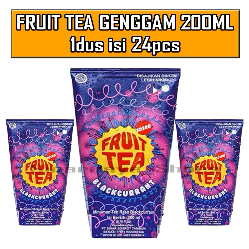 

PROMO !!! FRUIT TEA GENGGAM BLACKCURRANT 200 ML ISI 24PCS 1 DUS TERMURAH