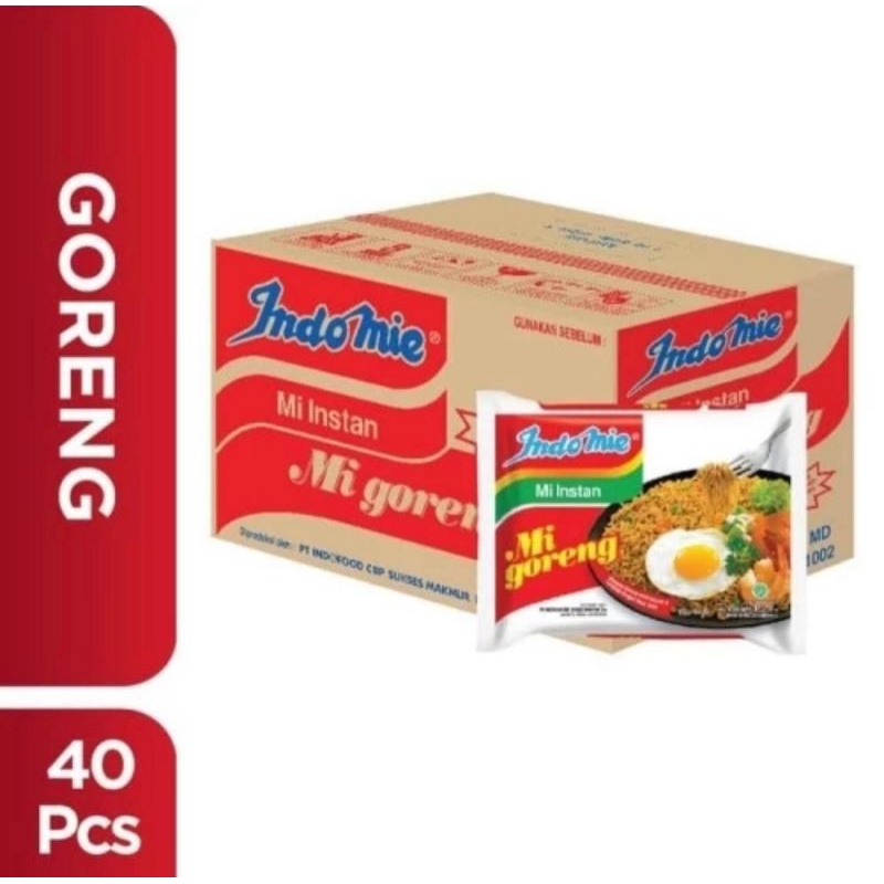 

Indomie Goreng 1 Karton (isi 40 pcs), bisa pilih rasa