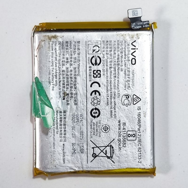 BATRE BATERAI BATERAY VIVO V19 ORIGINAL COPOTAN