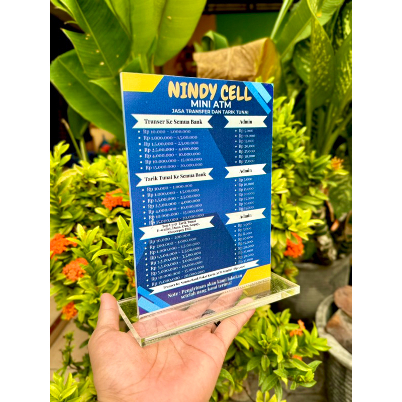 

BISA CUSTOM TULISAN / GAMBAR AKRILIK MEJA BAHAN TEBAL UKURAN 15x20