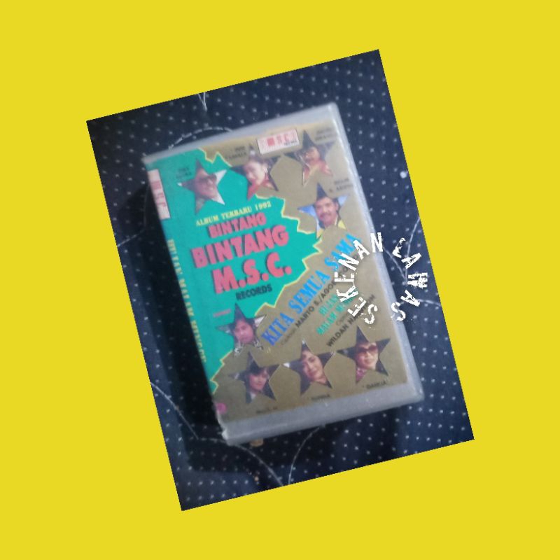 Kaset Dangdut Bintang Bintang MSC 92  (Cover Dipermak & Box Apa Adanya)
