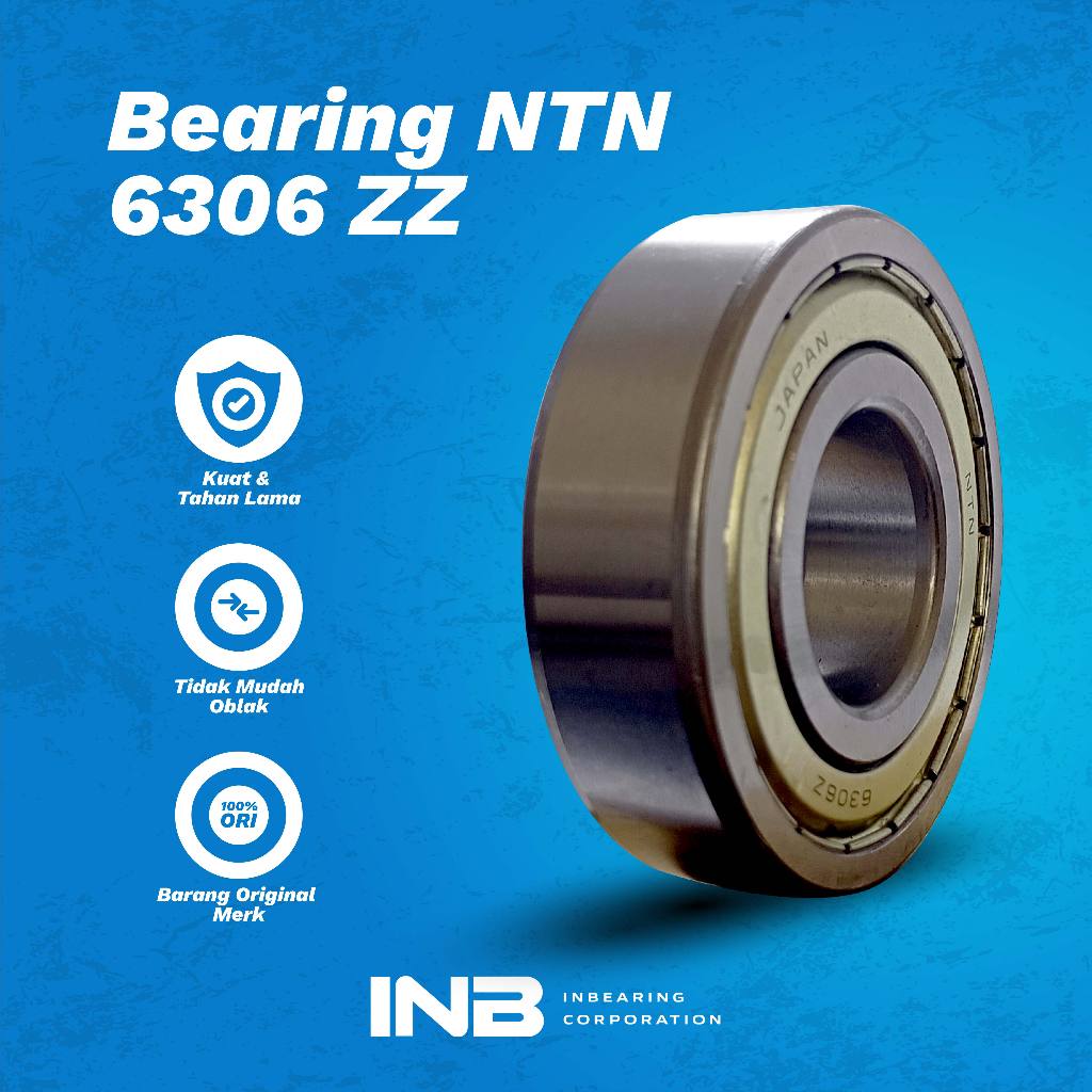 Laker Bearing 6306 ZZ NTN Bearing Pompa Air Ns 100 Bearing Gardan Quick G 1000 Boxer INB Original NT