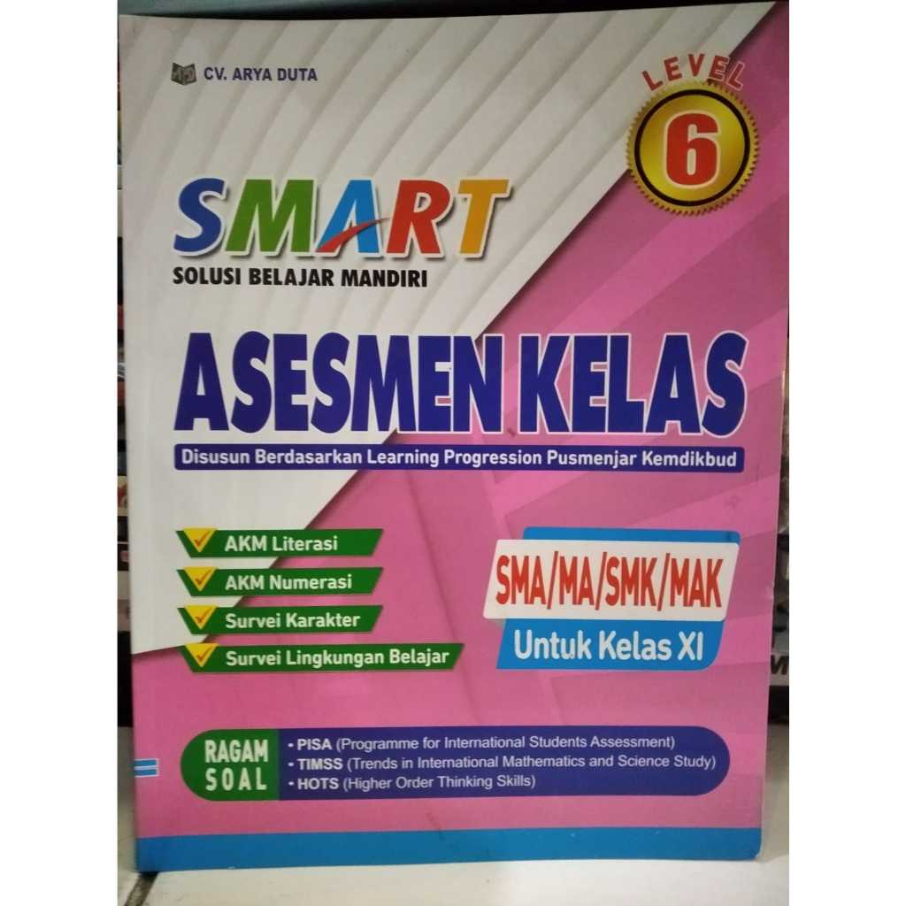 BEST SELLER SMART ASESMEN KELAS SMA KLS 11 - TIM PENULIS ARYA DUTA - CV. ARYA DUTA