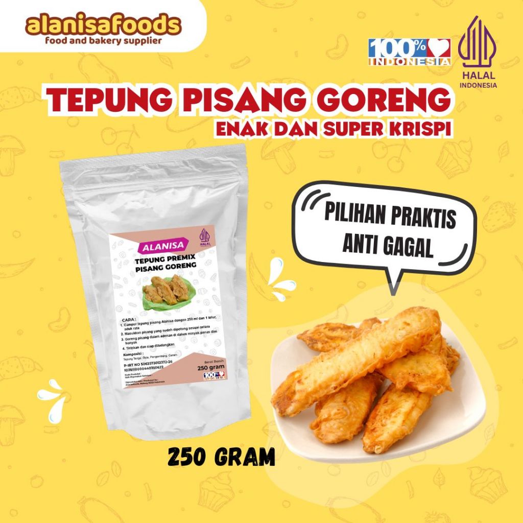 

TERLARIS!! TEPUNG PISANG GORENG 250GR SUPER KRIUK