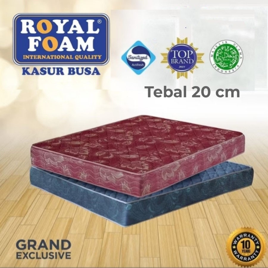 Kasur Busa ROYAL GRAND EXLUSIVE - Kasur Busa Anti Kempes, Kasur Murah Tebal 20 cm
