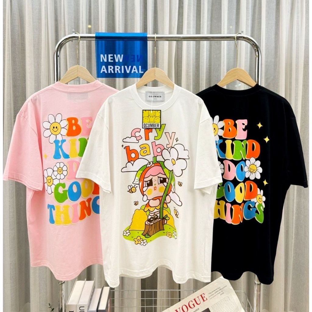 ATASAN WANITA QCUMBER TEE - CRYBABY GIRL