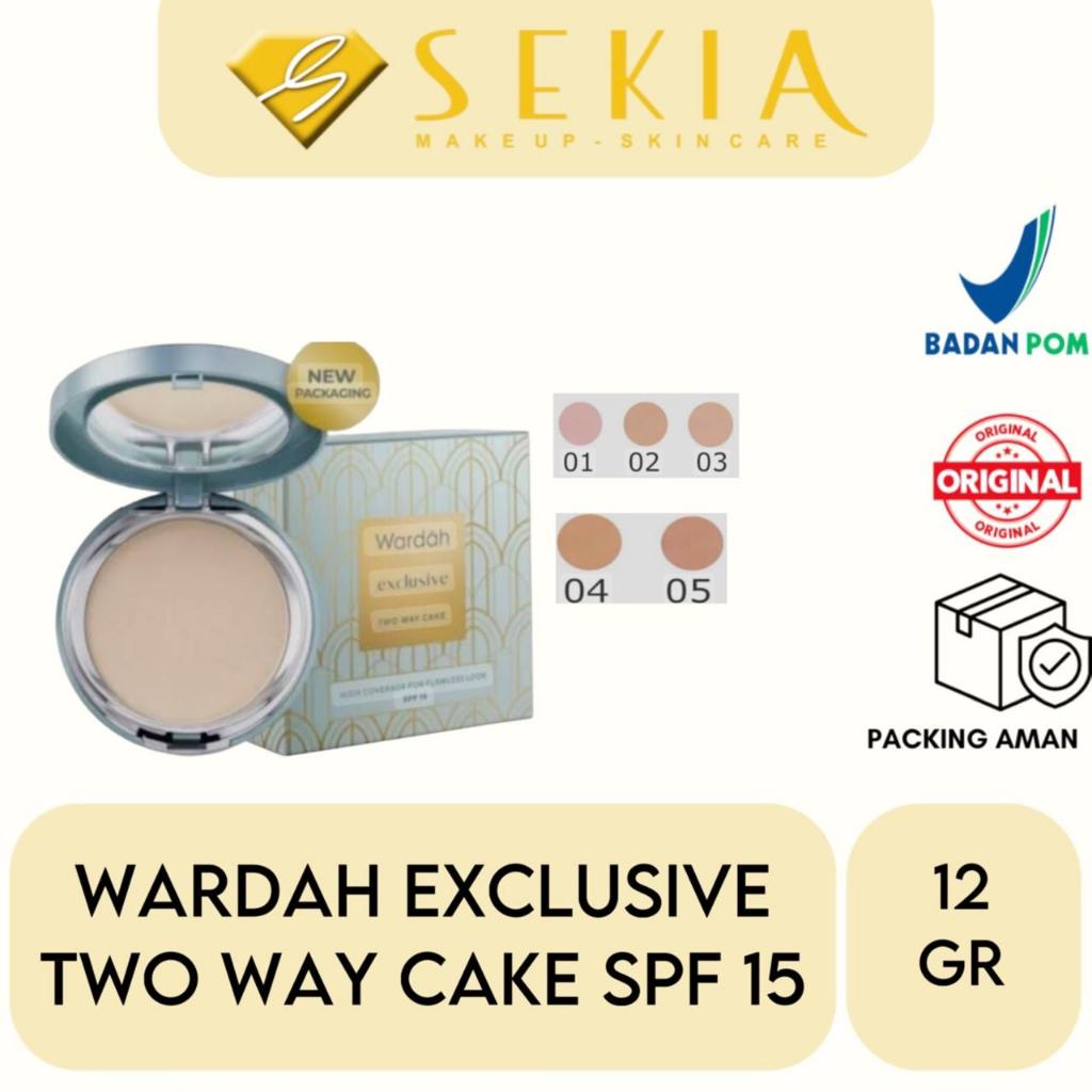 Wardah Exclusive Two Way Cake/ Two Way Cake Wardah / Wardah Bedak Padat