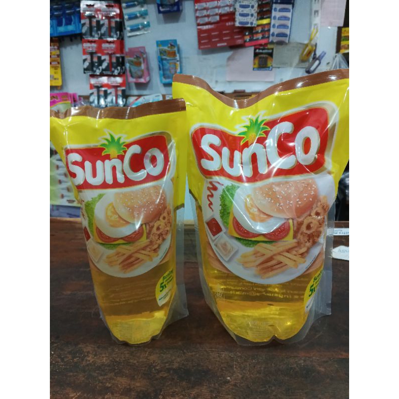 

MINYAK GORENG SUNCO 2LITER// 1LITER MINYAK GORENG SAWIT