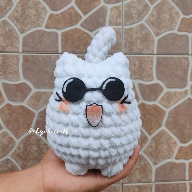 GOJO SATORU CAT || AMIGURUMI GOJO SATORU || AMIGURUMI KUCING GOJO SATORU || AMIGURUMI GOJO JUJUTSU K