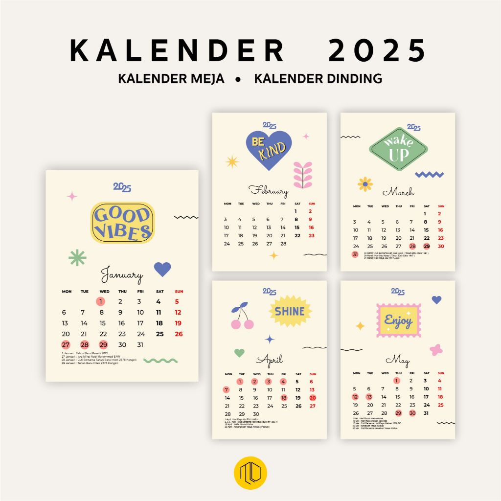 

Kalender 2025 / Kalender Duduk Aesthetic Tahun 2025 / 2025 Spiral / KALENDER 2025 A3+ KALENDER POSTER DINDING AESTHETIC LUCU / Calendar 2025 - Kalender Planner Aktifitas Lucu Aestetik / kalender 2025 MOTIF RETRO