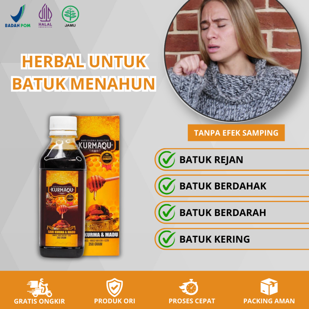 Obat Batuk Berdahak, Batuk Kering, Batuk Rejan, Batuk Menahun, Batuk Nyeri Dengan Kurmaqu