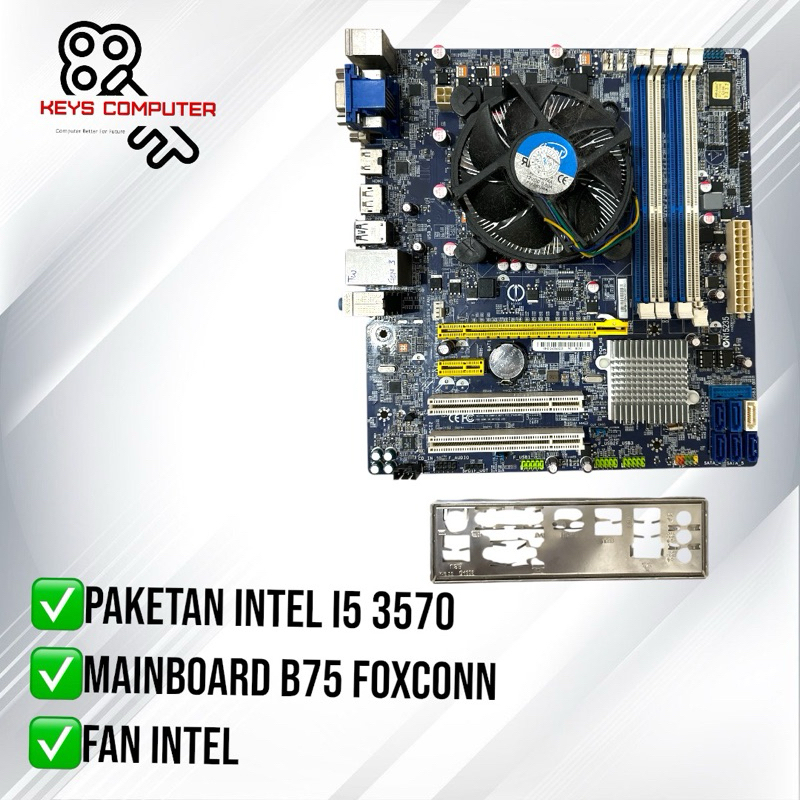 PAKETAN INTEL CORE I5 3570 MAINBOARD B75 ON -FAN