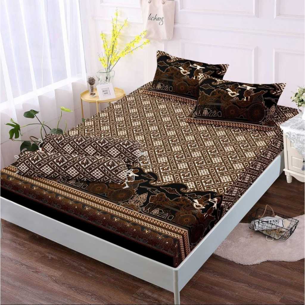 SPREI BATIK MOTIF RAMA SHINTA SPREI BATIK WAYANG SPREI MOTIF WAYANG