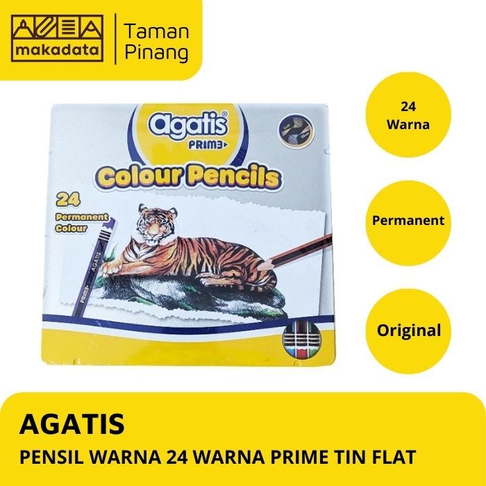 

PENSIL WARNA / COLOUR PENCIL AGATIS 24 WARNA PRIME TIN FLAT