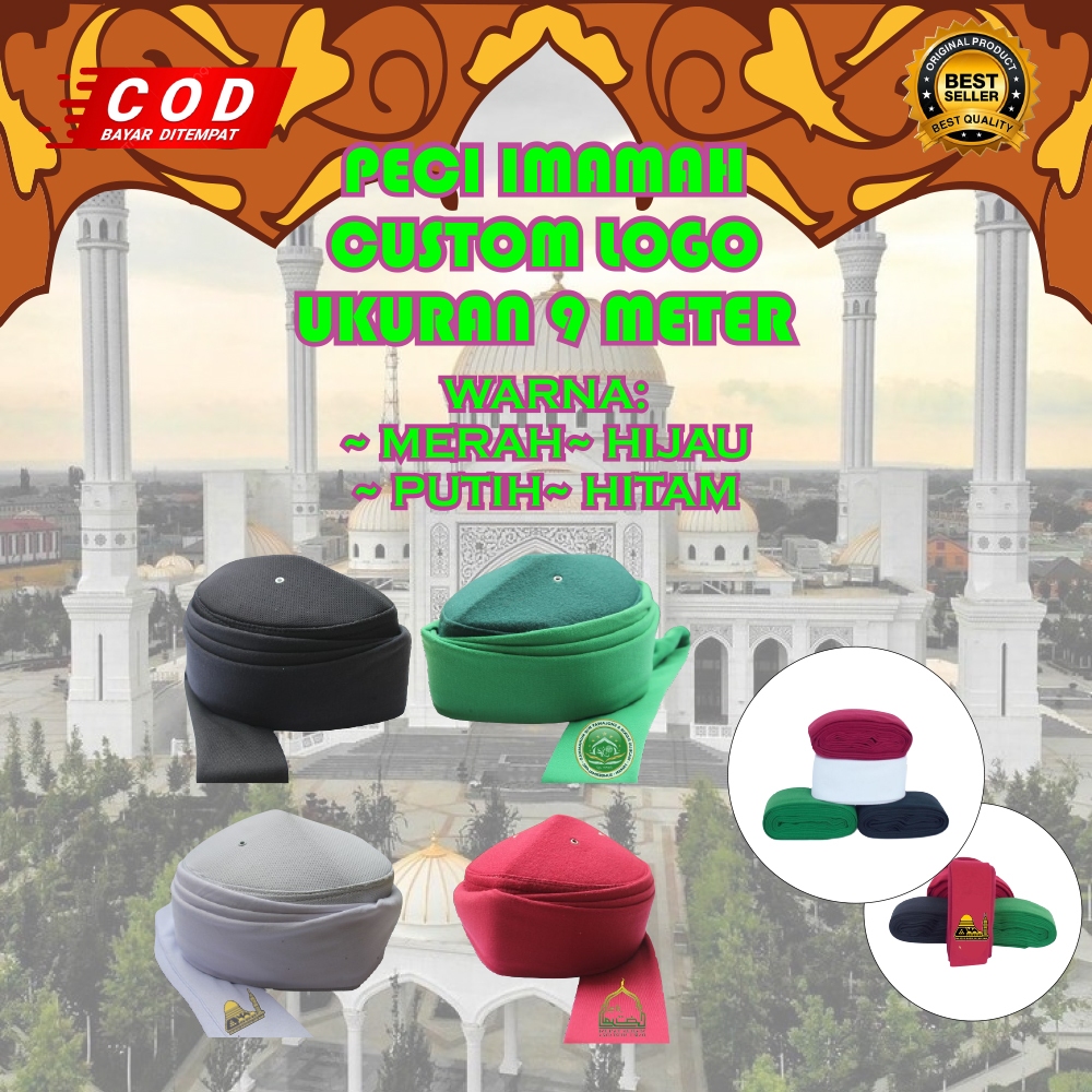 CUSTOM LOGO PECI IMAMAH INSTAN PERMANEN / REQUEST LOGO PECI IMAMAH INSTAN PERMANEN 9 METER