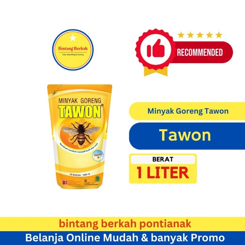 

Minyak Goreng Tawon 1 Liter