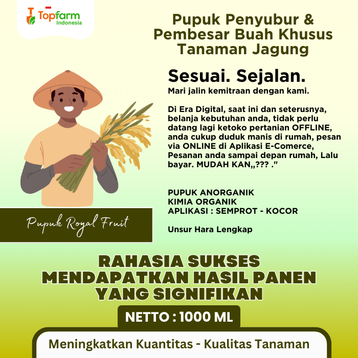 Lintang Gardening Pupuk Tanaman Jagung / Pupuk Buah Khusus Tanaman Jagung / Pupuk Booster Jagung