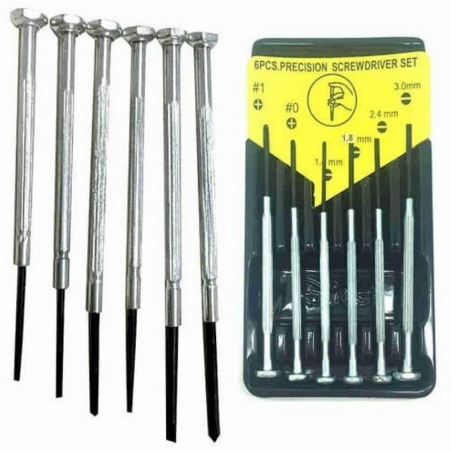 Obeng jam / obeng jam tangan / obeng kacamata / obeng set isi 6 bagus