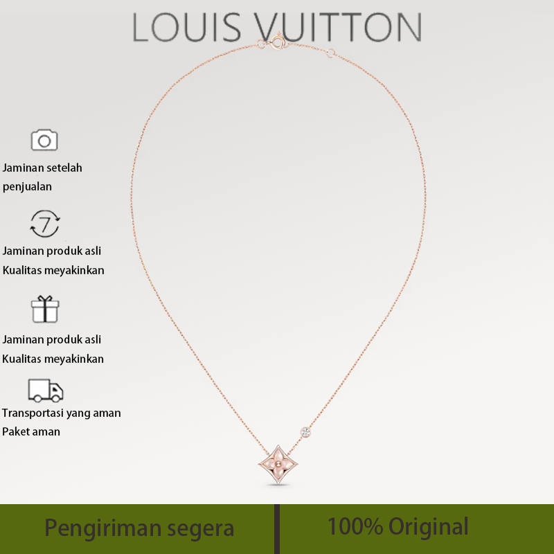 LV Louis Vuitton Color Blossom BB 18K emas Kalung, Q93612, LV Kalung, kalung louis vuitton original