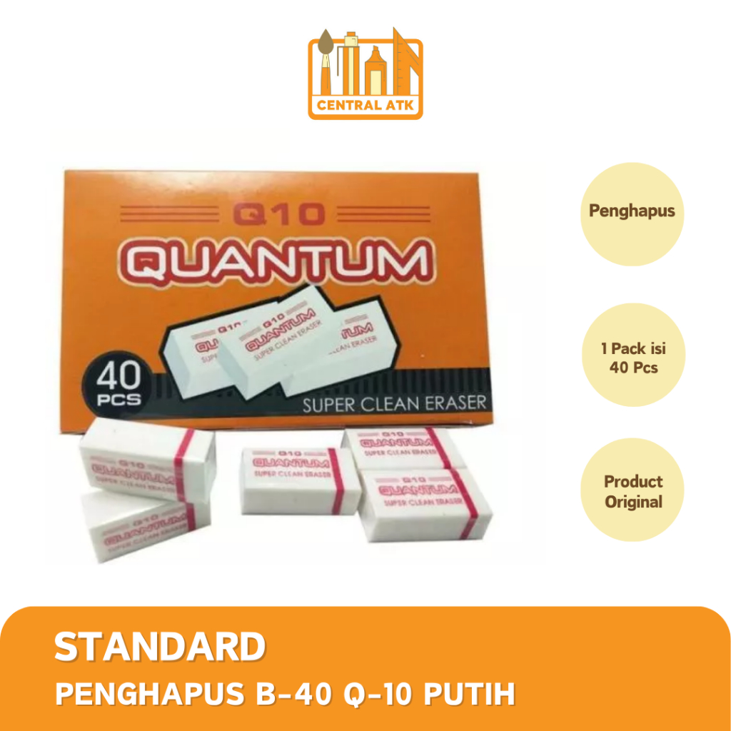 

ERASER/PENGHAPUS/STIP QUANTUM B-40 HITAM (1PCS)