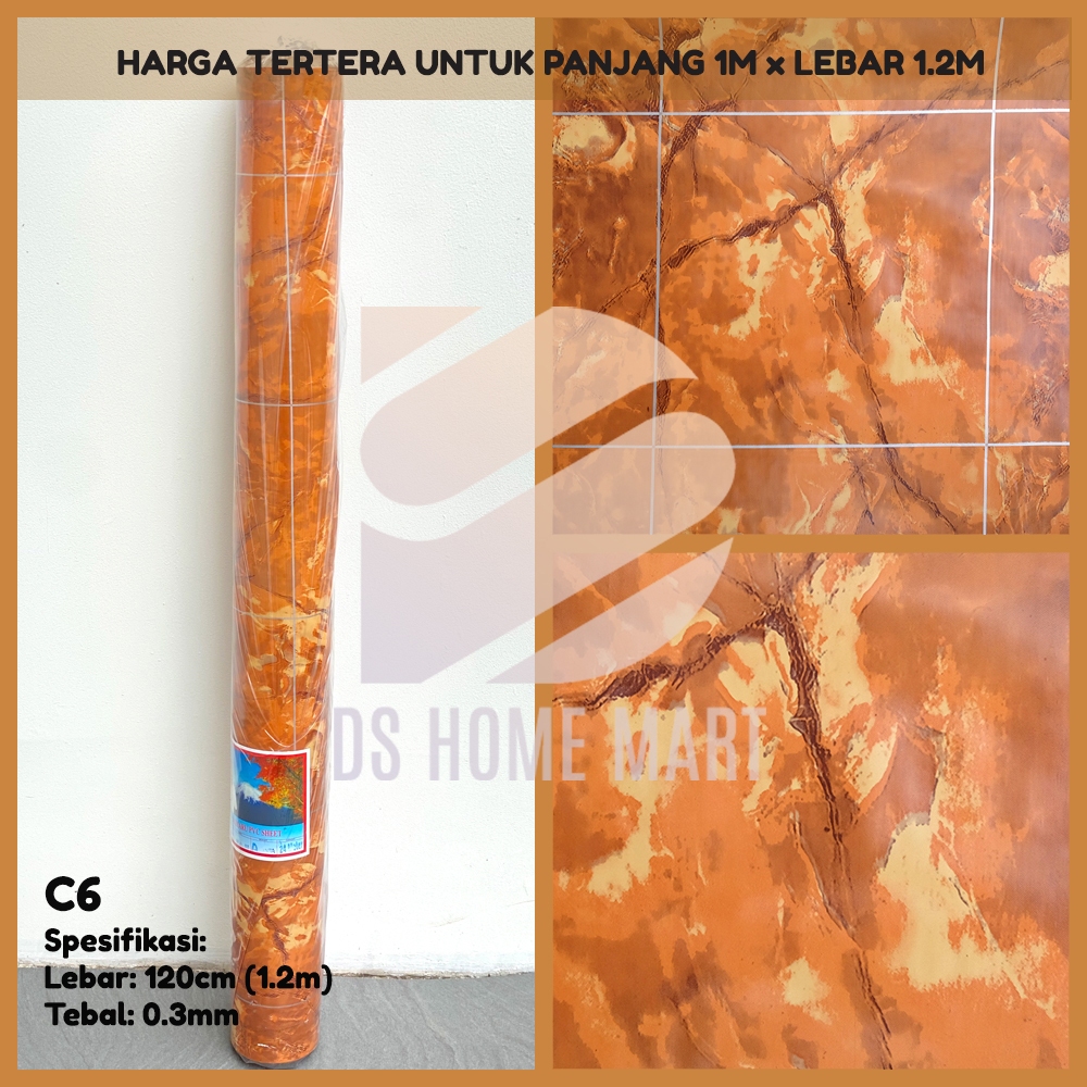 C6 - Karpet Lantai Tikar Plastik Vinyl METERAN dengan Lebar 1.2m