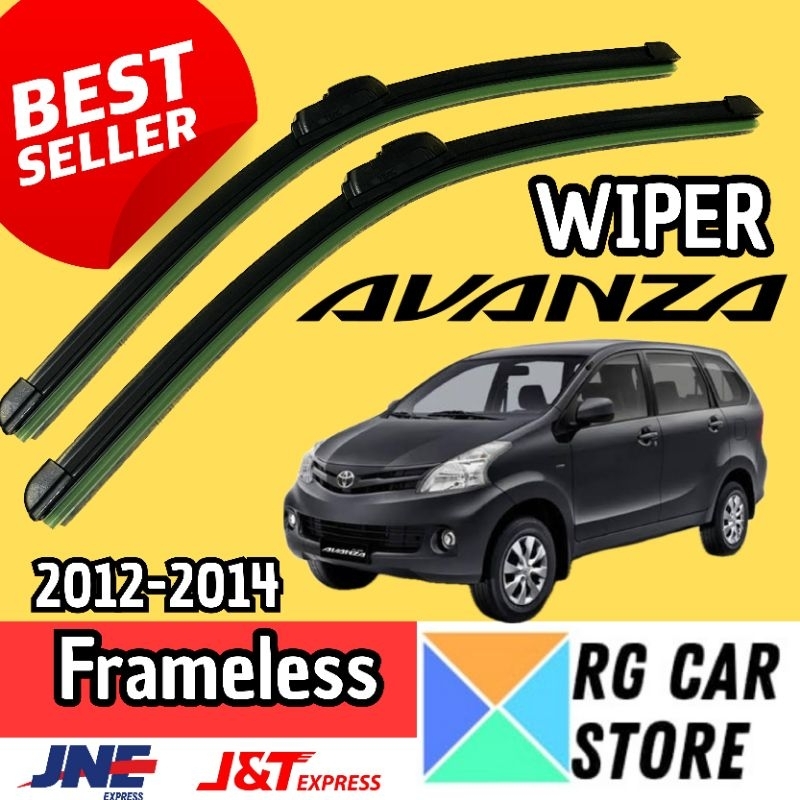 Wiper Kaca Mobil Toyota Avanza 2012-2014 Frameless Merek TMC Original