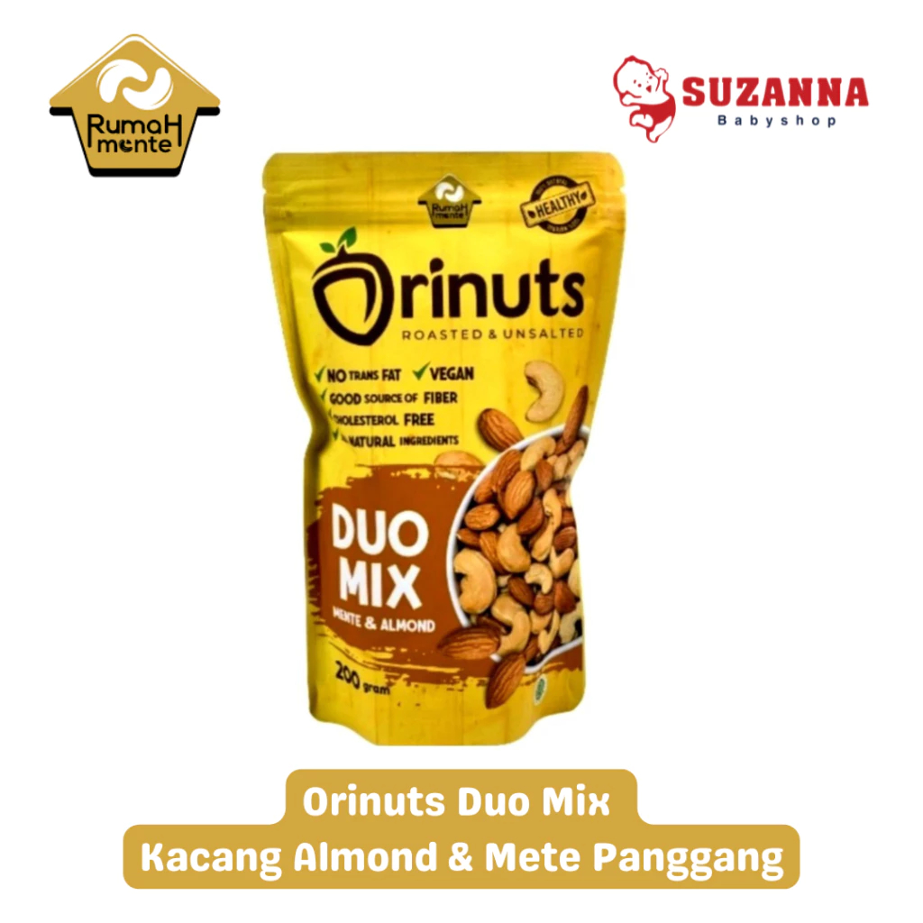 

Orinuts Duo Mix Kacang Almond & Mete Panggang 75gr