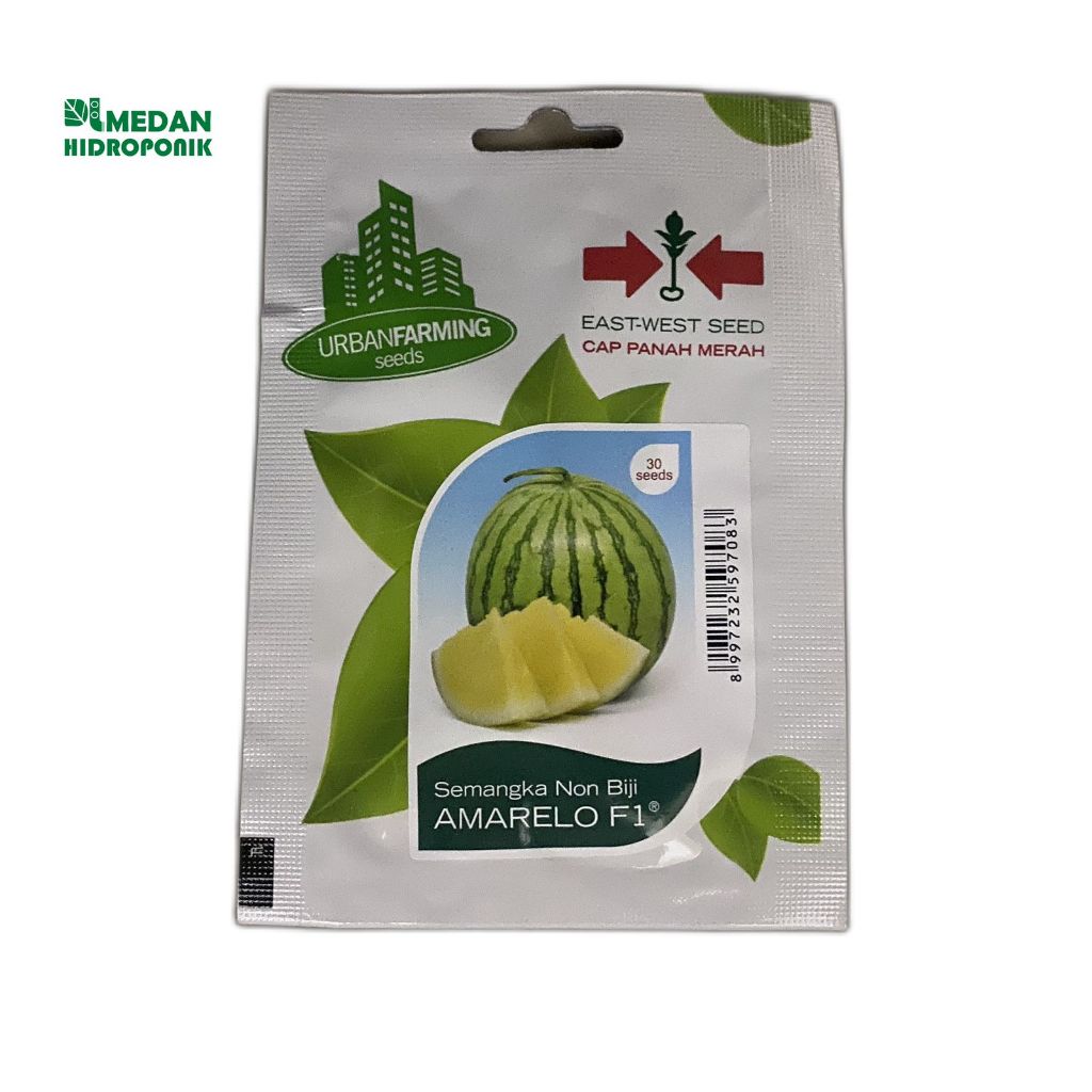 Benih Semangka Kuning Non Biji Amarelo Cap Panah Merah