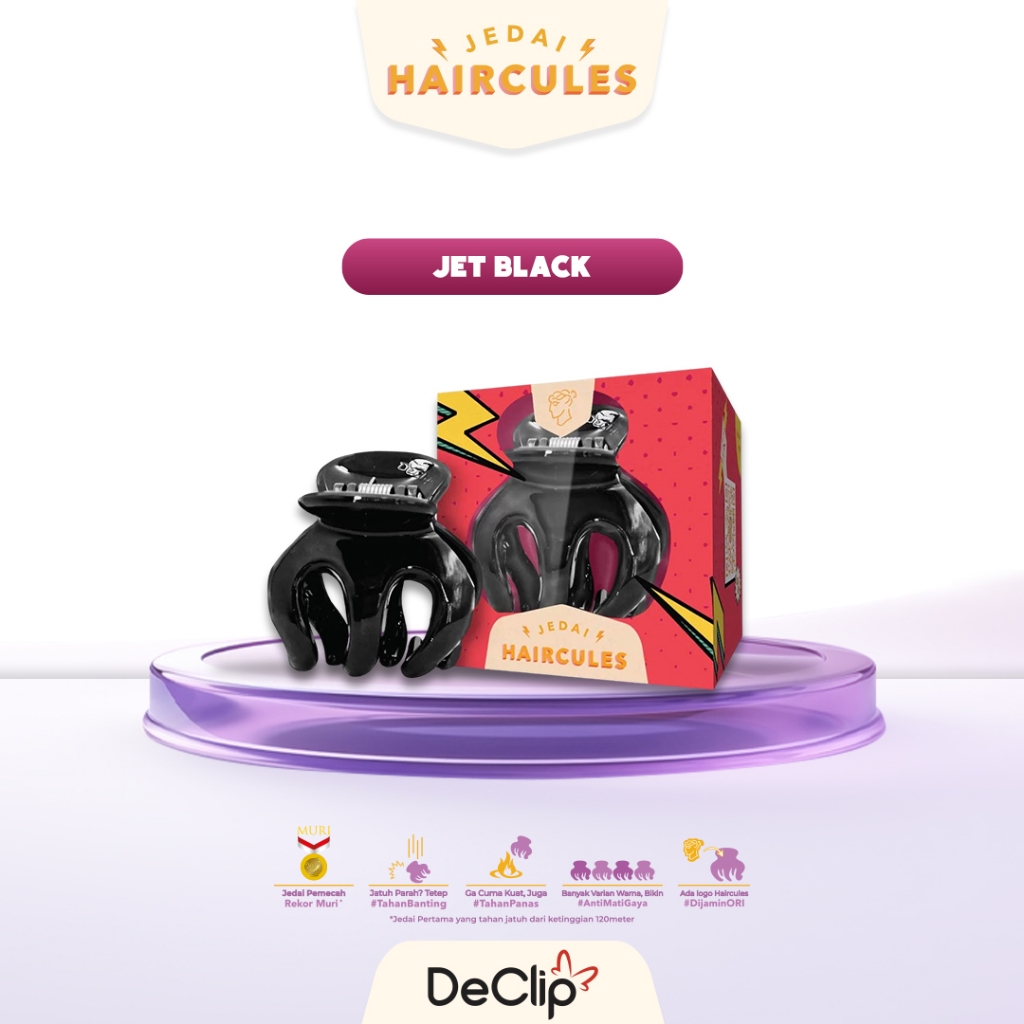 Jedai Haircules Declip Original Gigi 3 ukuran 5cm