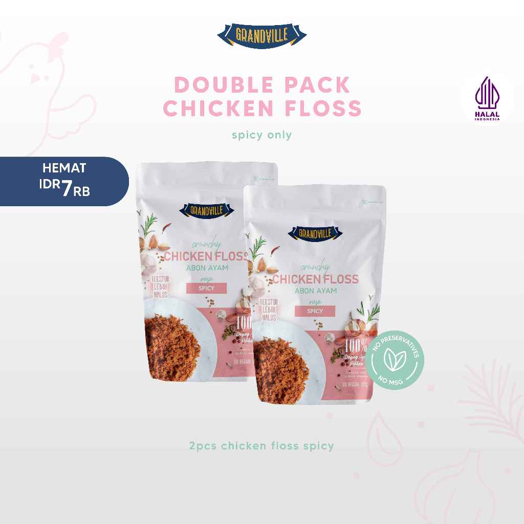 

Grandville Abon AYAM Crunchy Double Pack Spicy